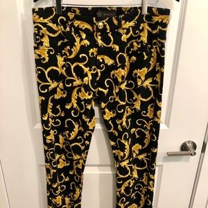 Versace Barocco Print Jeans